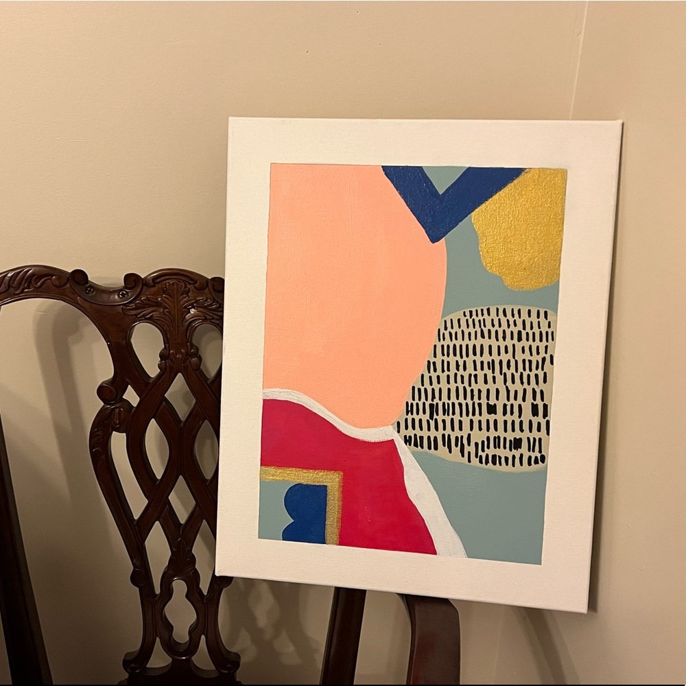 NWT Abstract Wall Painting 20”x16”